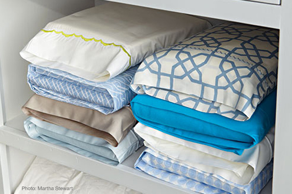 http://www.marthastewart.com/308036/how-to-keep-matching-sheets-together-in